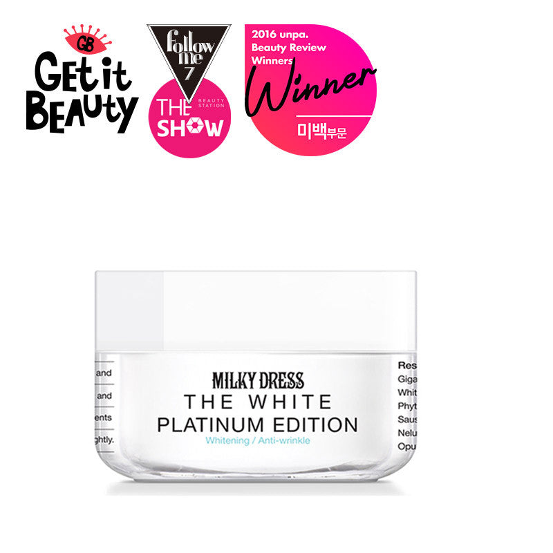 Milky Dress - The White Platinum Edition (Whitening Cream) 50ml Korendy Global Milky Dress - The White Platinum Edition (Whitening Cream) 50ml Korendy Global