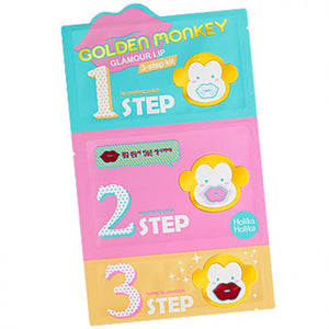 Holika Holika - Golden Monkey Glamour Lip 3 Step Kit 