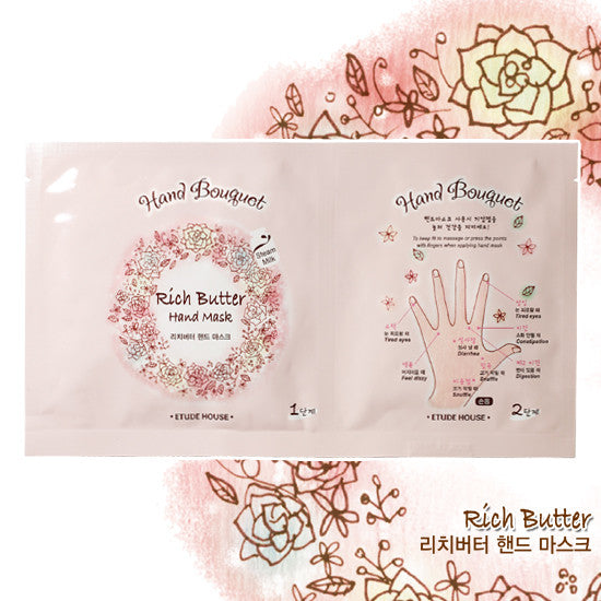 Etude House - Hand Bouquet Rich Butter Hand Mask 16g x 5paket