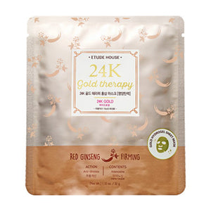 Etude House - 24K Gold Therapy Red Ginseng Mask [Firming]