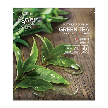 Nature Republic - Real Nature Aqua Gel Mask (Green Tea)
