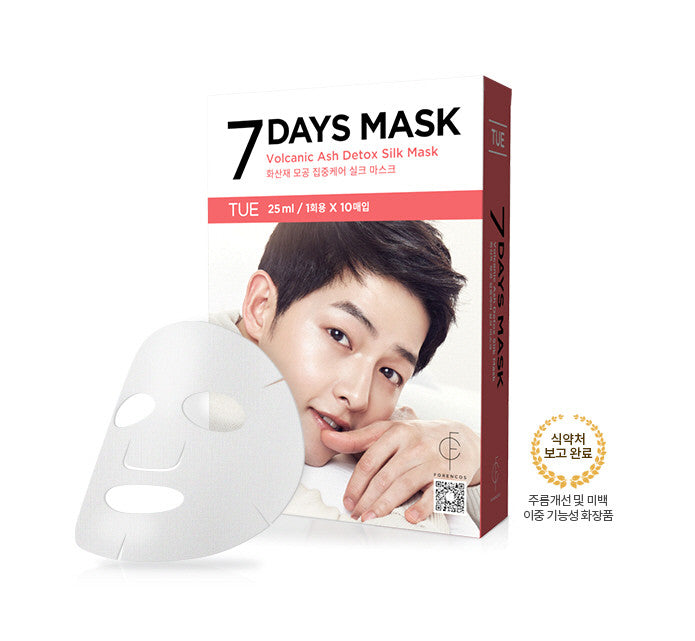 Forencos - Song Joong-gi mask pack [Tuesday] Seven Days mask set 10'lu (10x25ml)