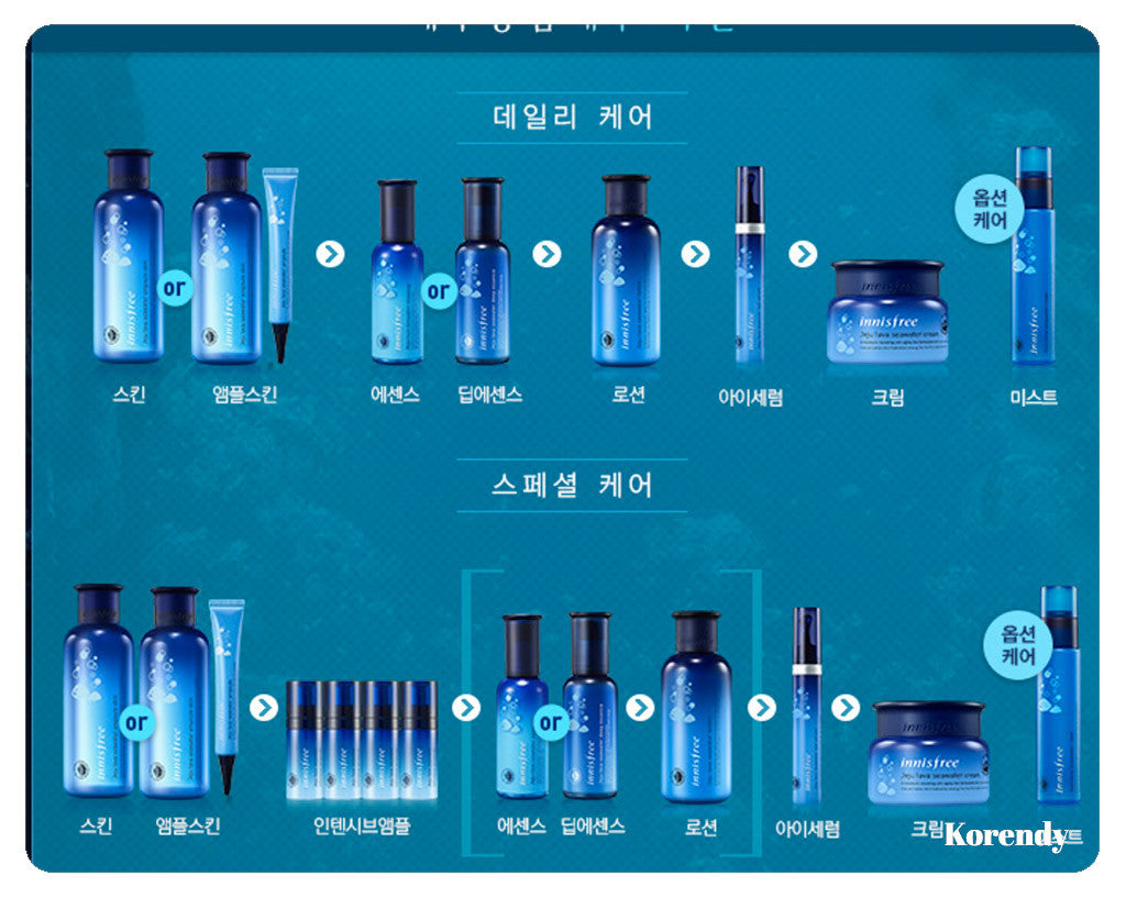 Innisfree - Jeju Lava Seawater Intensive Ampoule 4x8ml - korendy türkiye satış - kore cilt bakım kozmetik ürünleri türkiye - 3