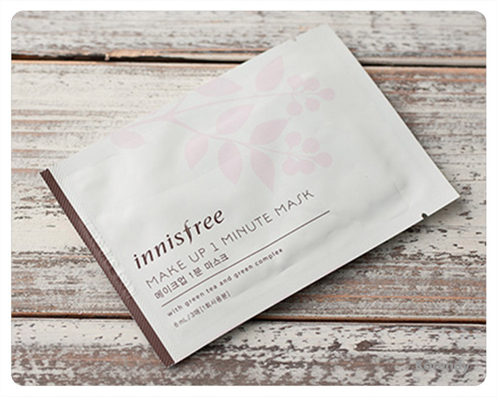 Innisfree - Make-up 1 minute mask - 5 paket - korendy türkiye satış - kore cilt bakım kozmetik ürünleri türkiye - 1