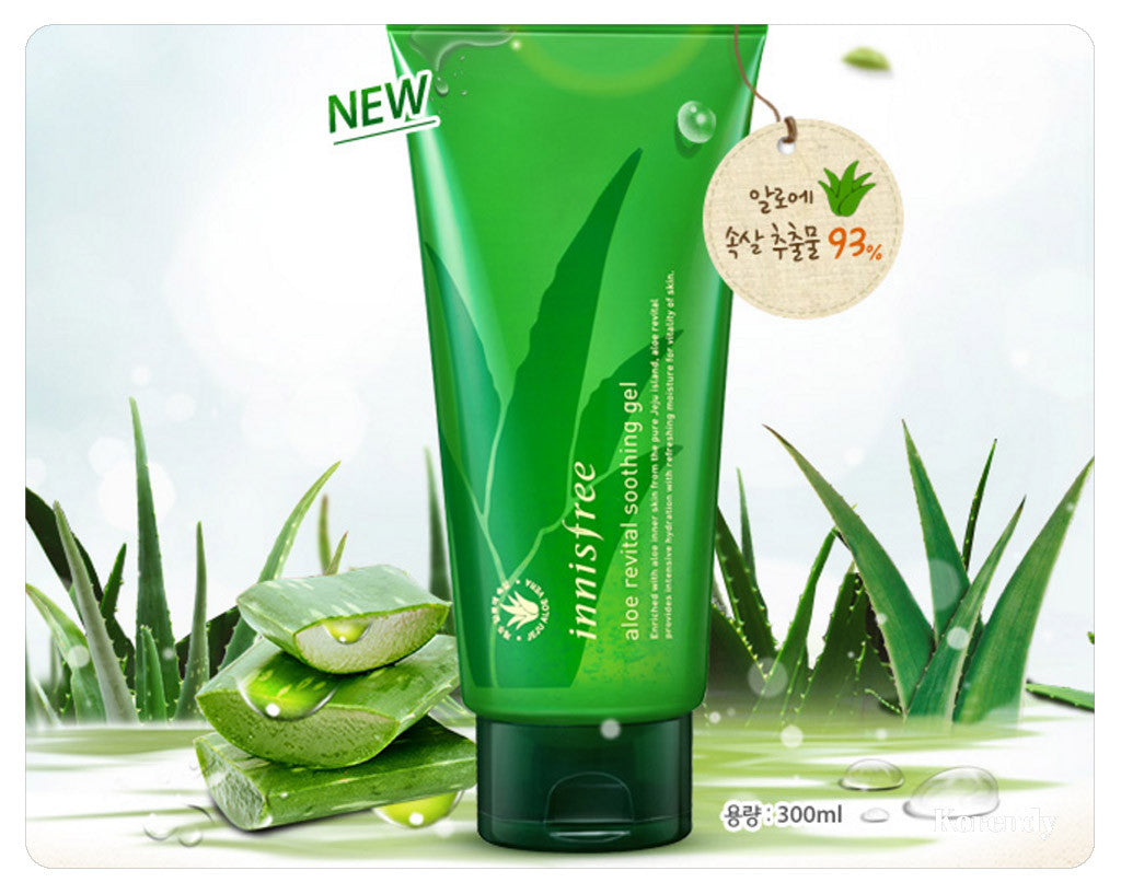 Innisfree - Aloe revital soothing gel 300ml - korendy türkiye satış - kore cilt bakım kozmetik ürünleri türkiye - 3