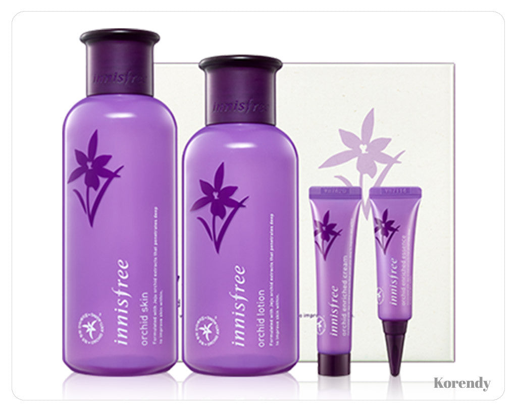 Innisfree - Orchid Skin Care Set - korendy türkiye satış - kore cilt bakım kozmetik ürünleri türkiye - 1