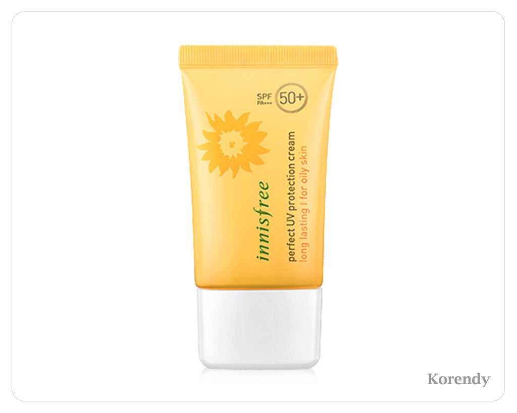 Innisfree (Sun) Perfect UV Protection Cream Long Lasting for Oily Skin SPF50+ PA+++ 50ml - korendy türkiye satış - kore cilt bakım kozmetik ürünleri türkiye - 1