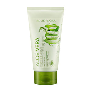 Nature Republic - Soothing & Moisture Aloe Vera Cleansing Gel Cream (Krem) 150ml - korendy türkiye satış - kore cilt bakım kozmetik ürünleri türkiye