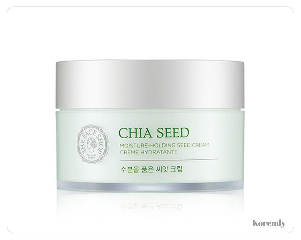 THEFACESHOP - Chia Seed Moisture-Holding seed cream 100ml - korendy türkiye satış - kore cilt bakım kozmetik ürünleri türkiye