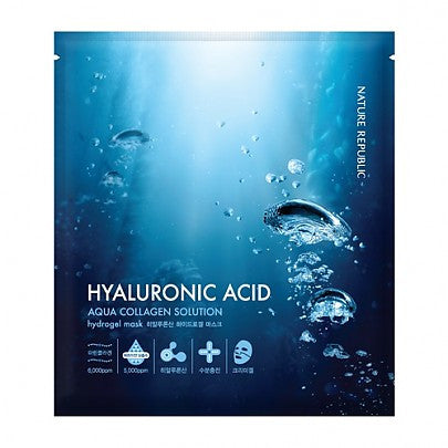 Nature Republic - Aqua Collagen Solution Hyaluronic Acid Hydrogel Mask 20g